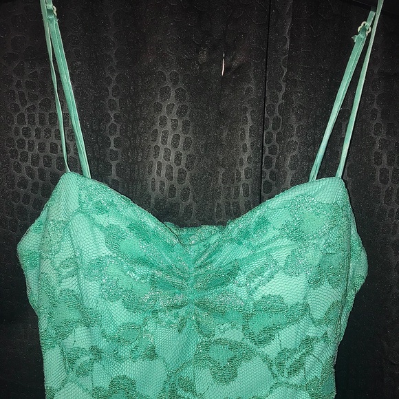 Mint Green High - Low Prom/Homecoming Dress - Picture 2 of 5